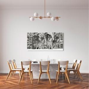 Wall art print and canvas. Anonymous, Wolves in the snow, Germany (detail)