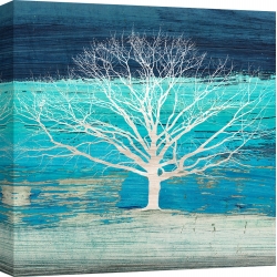 Wall art print and canvas. Alessio Aprile, Treescape #3 (Azure, detail)