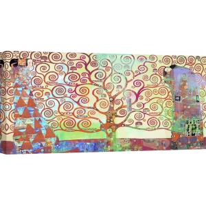 Quadro, stampa su tela. Eric Chestier, L'Albero della Vita di Klimt 2.0