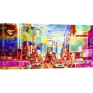 Tableau sur toile. Eric Chestier, Times Square 2.0