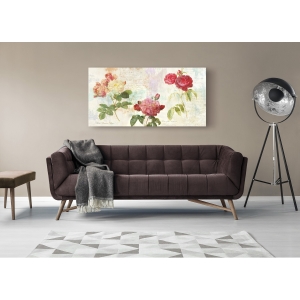 Wall art print and canvas. Eric Chestier, Redouté's Roses 2.0