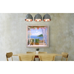 Wall art print and canvas. Andrea Del Missier, Window by the calm sea