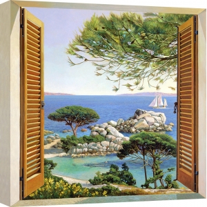 Leinwandbilder. Andrea Del Missier, Fenster zum Mittelmeer