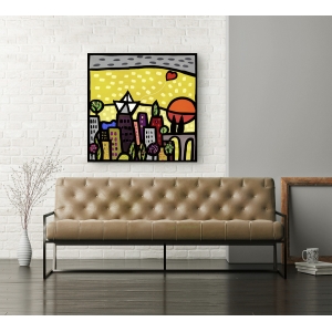 Wall art print and canvas. Wallas, The heart of the city