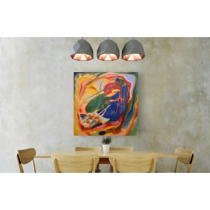Wall art print and canvas. Wassily Kandinsky, Picture with Three Spot