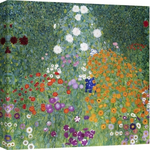 Wall art print and canvas. Gustav Klimt, Farmer's Garden
