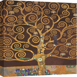 Tableau sur toile. Gustav Klimt, L'Arbre de la Vie (Brown Variation) II