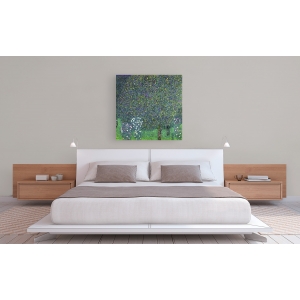 Wall art print and canvas. Gustav Klimt, Roses under the Trees