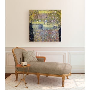 Wall art print and canvas. Gustav Klimt, Country house on Attersee Lake