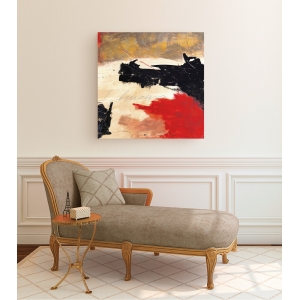 Cuadro abstracto moderno en canvas. Chaz Olin, L’Amour III
