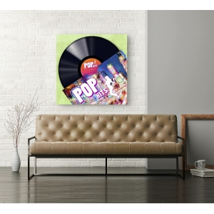 Cuadros musicales en canvas. Steven Hill, Vinyl Club, Pop