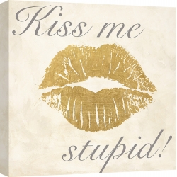 Quadro, stampa su tela. Michelle Clair, Kiss Me Stupid! #2