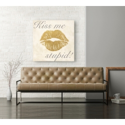 Quadro, stampa su tela. Michelle Clair, Kiss Me Stupid! #2