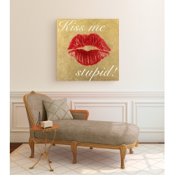 Wall art print and canvas. Michelle Clair, Kiss Me Stupid! #3