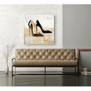 Wall art print and canvas. Michelle Clair, I Love my pumps