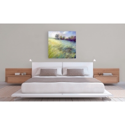 Wall art print and canvas. Nel Whatmore, Feathered field