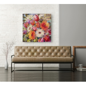 Tableau floral sur toile. Nel Whatmore, Fun, fun, fun!