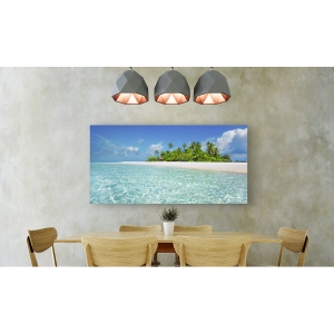 Cuadros naturaleza en canvas. Frank Krahmer, Isla con palmeras, Maldivas