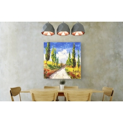 Wall art print and canvas. Luigi Florio, A road in Tuscany
