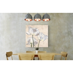 Wall art print and canvas. Luca Villa, Poppies in White II