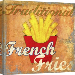 Quadro, stampa su tela. Skip Teller, French Fries