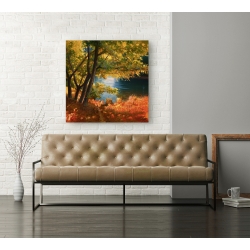 Wall art print and canvas. Adriano Galasso, Opening on the river