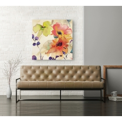 Wall art print and canvas. Kelly Parr, Floral Fireworks I