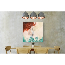 Wall art print and canvas. Erica Pagnoni, Fairy of Spring (detail)