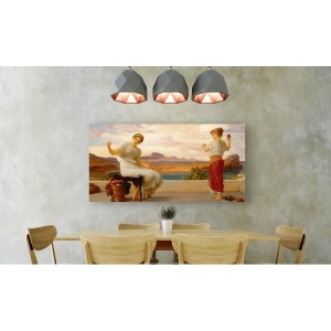 Wall art print and canvas. Frederic Leighton, Winding the Skein