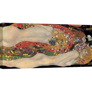 Wall art print and canvas. Gustav Klimt, Sea Serpents