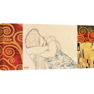 Cuadro en canvas. Klimt Patterns – Mujer descansando