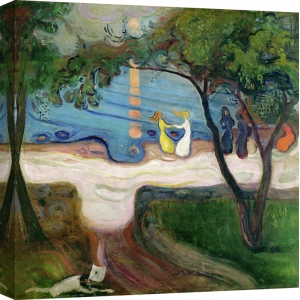 Leinwandbilder. Edvard Munch, Tanz am Meeresstrand