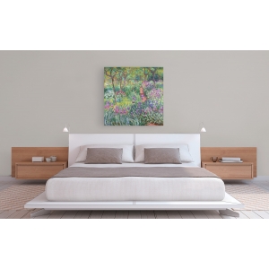 Wall art print and canvas. Claude Monet, The artist's garden at Giverny