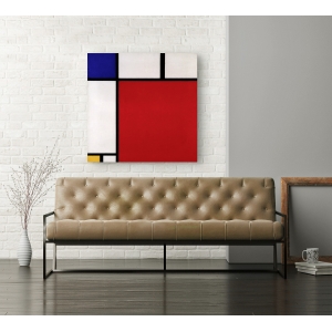 Quadro, stampa su tela. Piet Mondrian, Composition with Red, Blue and Yellow