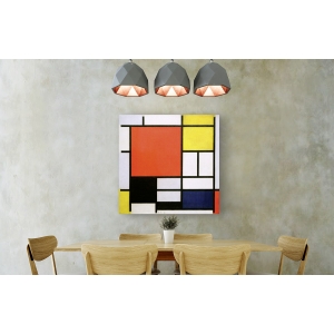Wall art print and canvas. Piet Mondrian, Composition with Lines and Colors