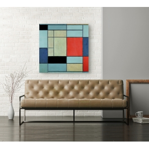 Cuadro abstracto en canvas. Piet Mondrian, Composition I