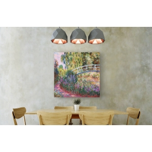 Wall art print and canvas. Claude Monet, The Japanese Bridge, Pond with Water Lillies
