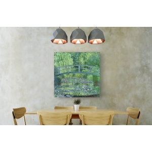 Quadro, stampa su tela. Claude Monet, Lo stagno delle ninfee, armonia verde
