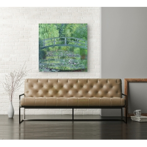 Leinwandbilder. Claude Monet, Teich mit Seerosen, grüne Harmonie