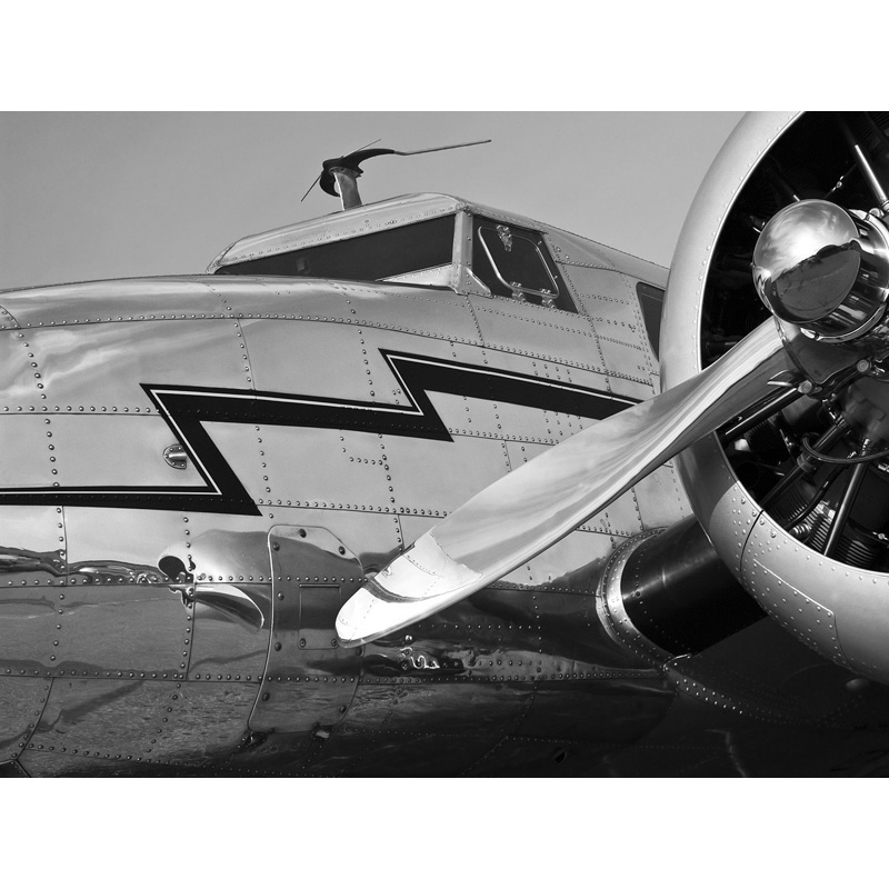 Cuadro, fotografía, en canvas. Wisconsin Studio, Primer plano de aviones antiguos