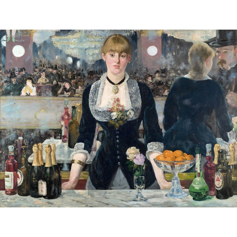 Wall art print and canvas. Edouard Manet, Bar at the Folies-Bergère