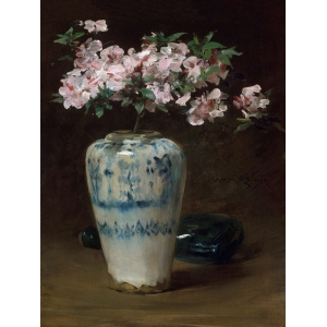 Leinwandbilder. William Merritt Chase, Pink Azalea – Chinese Vase