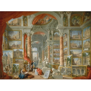 Wall art print and canvas. Giovanni Paolo Panini, Gallery of Views of Modern Rome