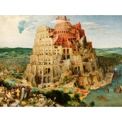 Quadro, stampa su tela. Pieter Bruegel the Elder, La torre di Babele