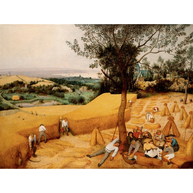 Tableau sur toile. Pieter Bruegel the Elder, Les moissonneurs