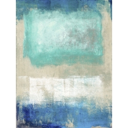 Quadro astratto blu, stampa su tela. Ludwig Maun, Magic Sea