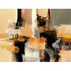 Cuadro abstracto moderno en canvas. Maurizio Piovan, Nuevos encuentros