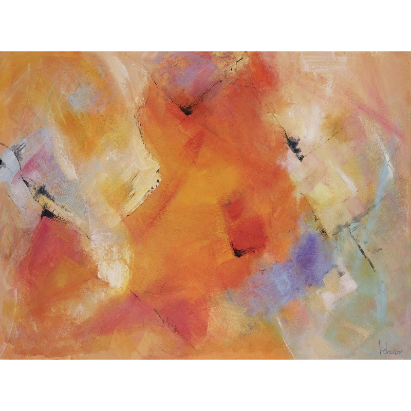 Cuadro abstracto moderno en canvas. Marzari, Emociones coloreadas