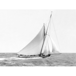 Cuadro en canvas, fotos de barcos. Cutter sailing on the ocean, 1910