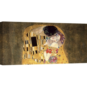 Tableau sur toile. Gustav Klimt, Le baiser